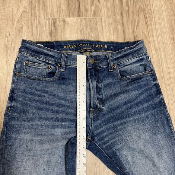 American Eagle Next Level Flex Slim Straight Leg Jeans Size W33 L32 - Picture 4 of 11
